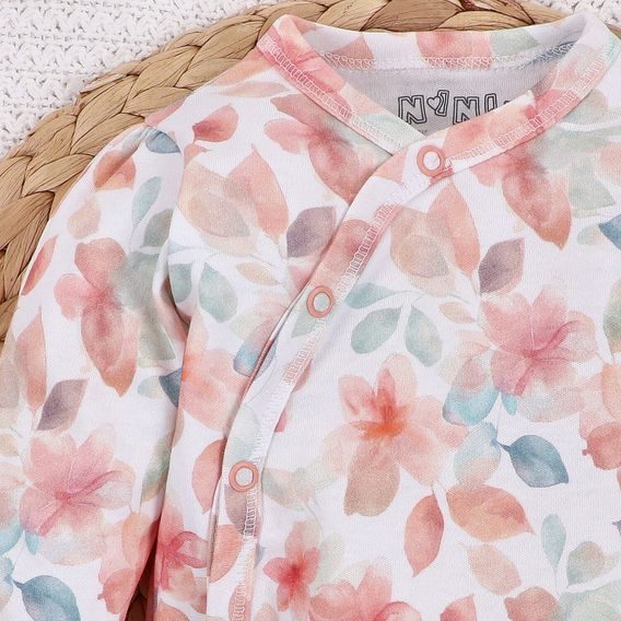 NINI Zavinovací body dlouhý rukáv Blossom KVĚTY