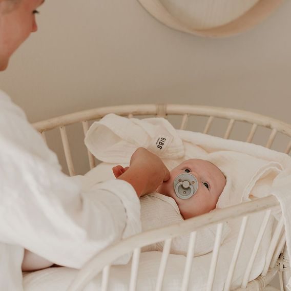 BIBS Mušelínová zavinovačka/osuška BIO bavlna BABY BLUE