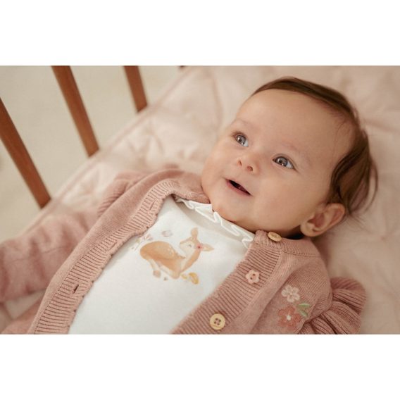 Little Dutch Svetřík kardigan Fairy Pink