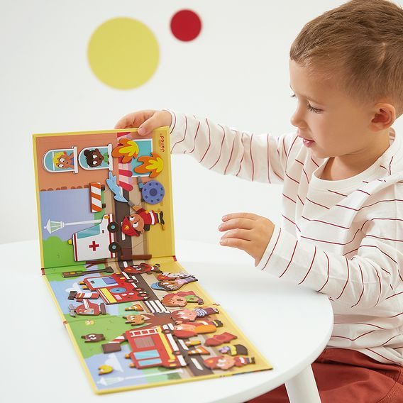 Janod Magnetická kniha Magnetistories HASIČI