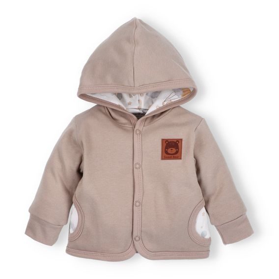 NINI Mikina s podšívkou Méďa Pilot SVĚTLE HNĚDÁ