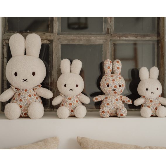 Little Dutch Plyšový králíček Miffy Vintage Kytičky 25cm