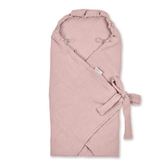 Albero Mio Mušelínová zavinovačka do autosedačky (CC1) PUDROVĚ RŮŽOVÁ