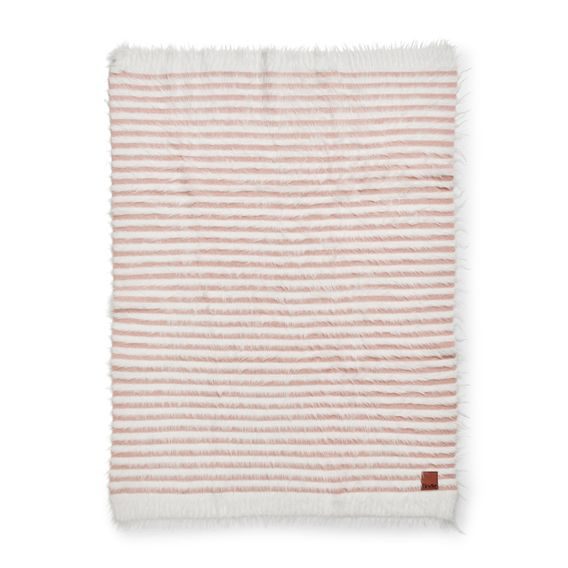 Elodie Details Pletená deka Furry Knit - Faded Rose