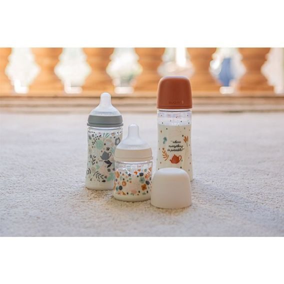 Suavinex Wonderland kojenecká láhev 270ml LIBERTY MODRÁ