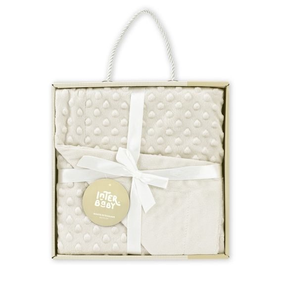 Interbaby Deka extra měkká Kuličky KRÉMOVÁ