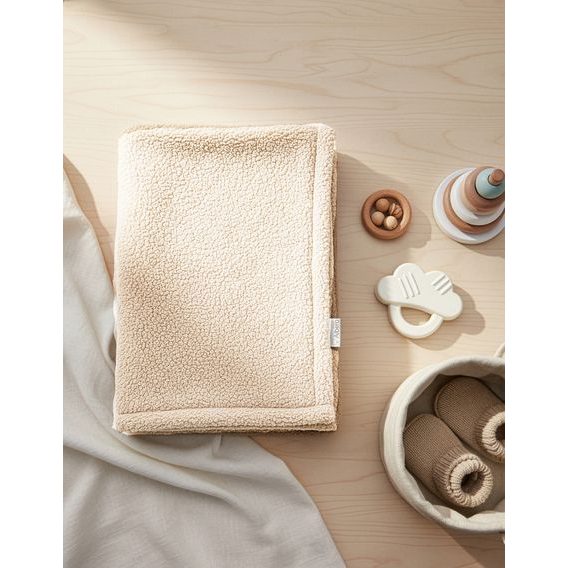 Albero Mio Zateplená dětská deka Boucle VANILKOVÁ