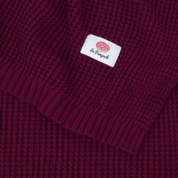 Le Pampuch Pletená dětská deka 100%Cotton BORDO