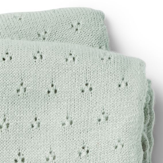 Elodie Details Pletená deka Pointelle - Mineral Green