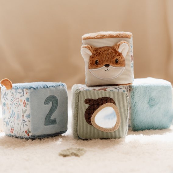 Little Dutch Sada plyšových kostek Forest Friends