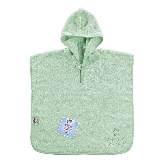 Kikko BIO bavlněné froté pončo XKKO Organic MINT STARS