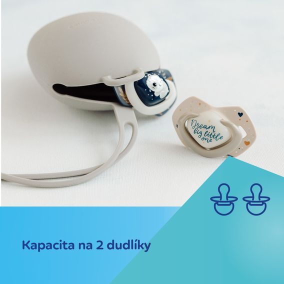 Canpol babies Silikonové pouzdro na dudlík RŮŽOVÁ
