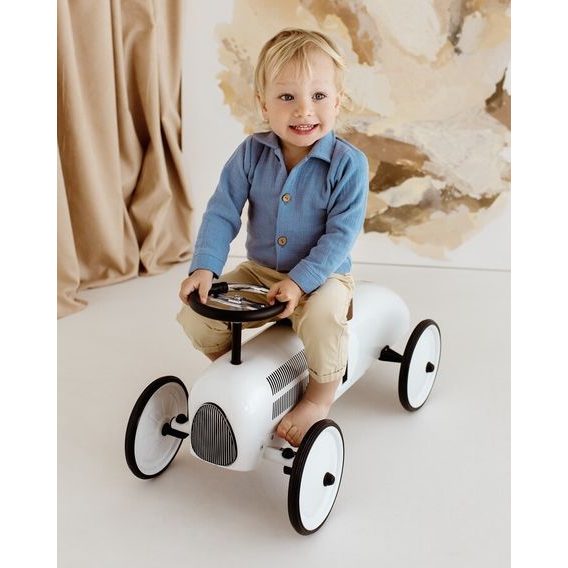 Makoma Mušelínová body-košile dlouhý rukáv Bamboo MODRÁ