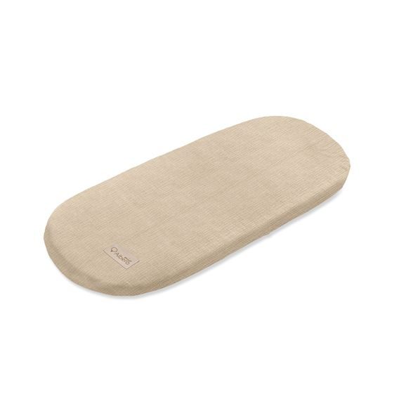 Albero Mio Mušelínové prostěradlo do kočárku 2ks Vanilla / Biscuit Beige