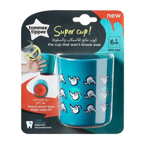 Tommee Tippee Stabilní hrnek Super Cup 190ml MODRÝ