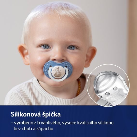 LOVI Dudlík 0-3m silikon dynamický Night&Day 2ks - GIRL