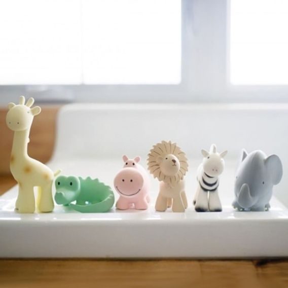 Tikiri Safari Chrastítko/kousátko z přírodní gumy LEOPARD