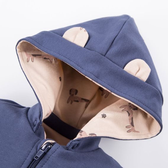 Eevi Souprava mikina + tepláčky Puppy Playtime TMAVĚ MODRÁ