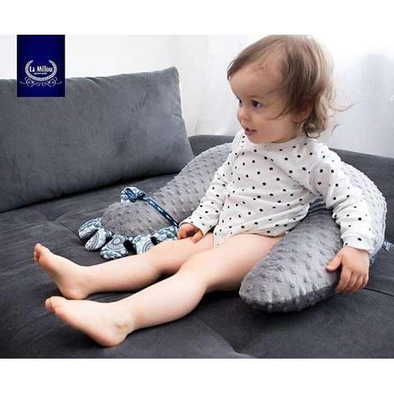 La Millou Luxusní multifunkční polštář GRANDMA DANA´s HEN, LATTE - OH MY DEER by Katarzyna Zielinska