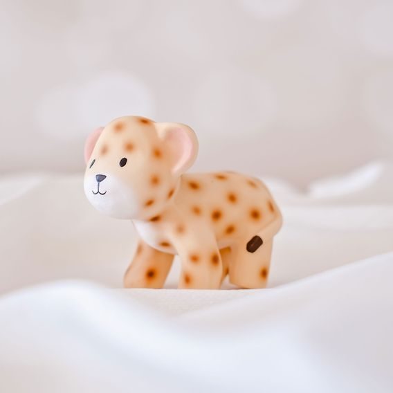 Tikiri Safari Chrastítko/kousátko z přírodní gumy LEOPARD