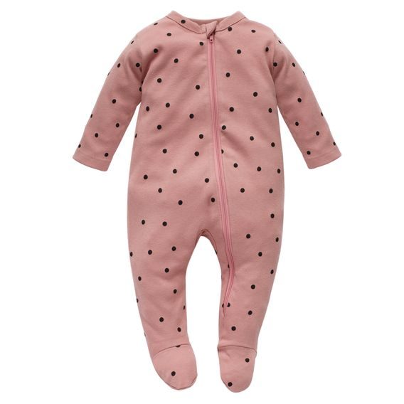 PINOKIO Overal na zip Tres Bien puntíky STARORŮŽOVÁ