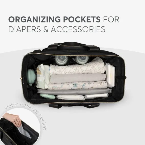 KikkaBoo Přebalovací taška Maxi Black