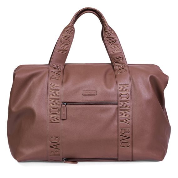 Childhome Přebalovací taška Mommy Bag Signature Vegan Leather Dark Brown