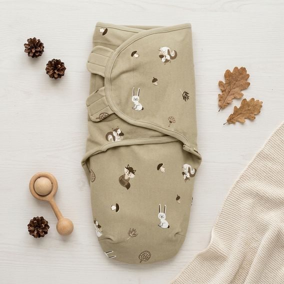 Meyco Zavinovačka 0-3m Forest animals sand