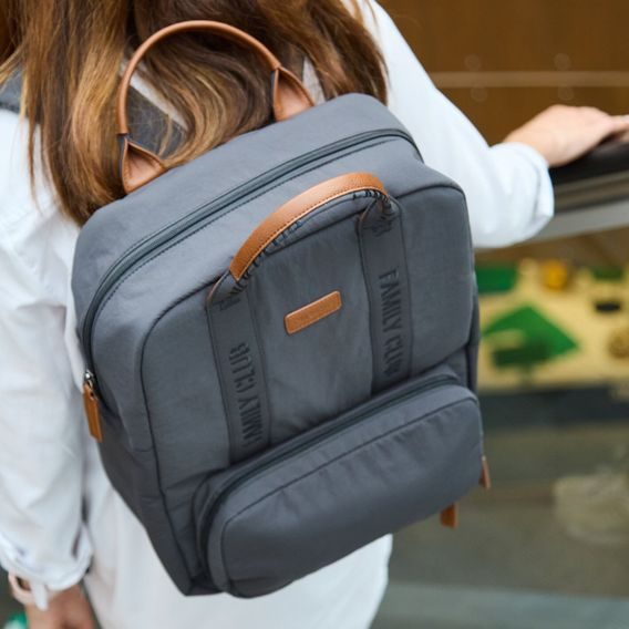 Childhome Přebalovací batoh Family Club Signature Urban Dark Grey