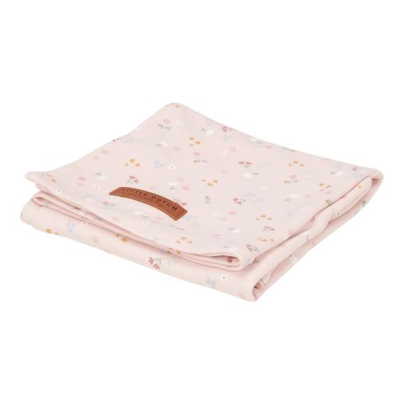 Little Dutch Osuška swaddle (120x120) Malé růžové kytičky