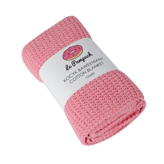 Le Pampuch Pletená dětská deka 100%Cotton PINK