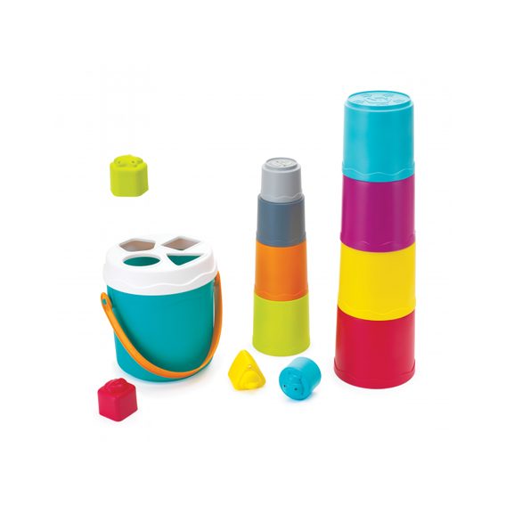Infantino Sada hraček 3v1 Stack, Sort & Spin