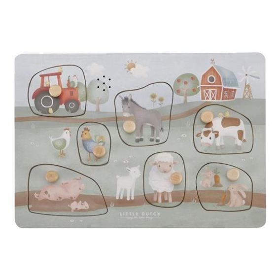 Little Dutch Hrající puzzle Farma
