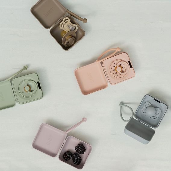 Bibs Krabička na dudlík DUSKY LILAC