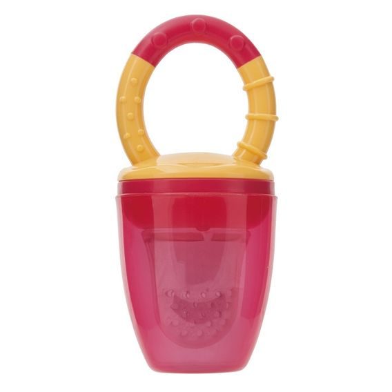 Canpol Silikonová krmící síťka na ovoce ČERVENO-ORANŽOVÁ