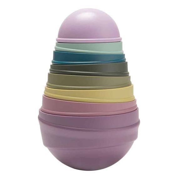 BIBS Stohovací balanční věž Bright Rainbow