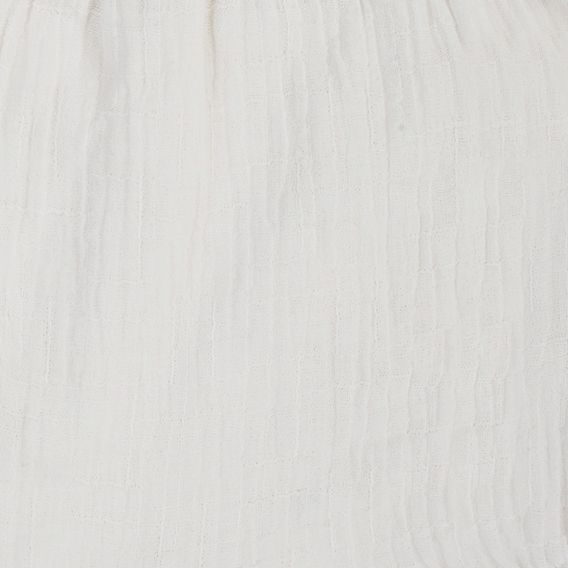 Makoma Mušelínové body s volánky krátký rukáv Bamboo BÍLÁ