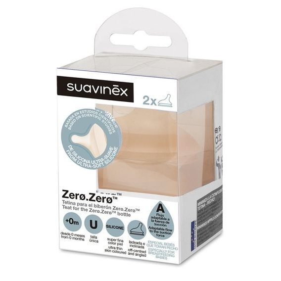 Suavinex Zero Zero savička silikon,"M", 3m+