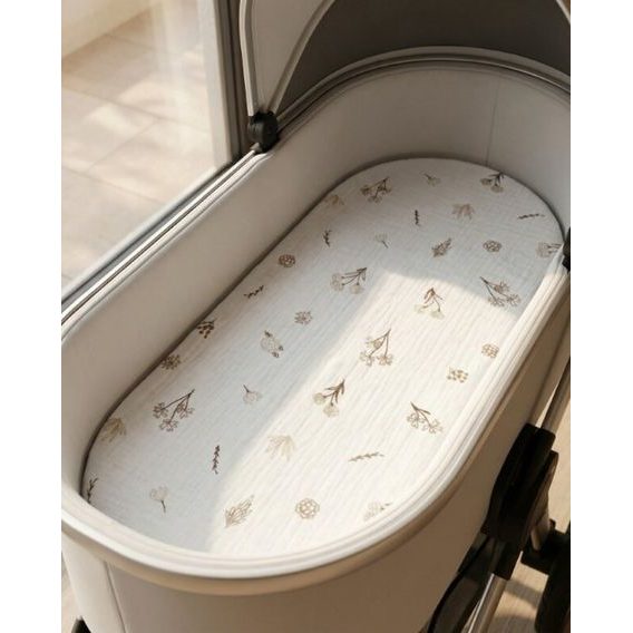 Albero Mio Mušelínové prostěradlo do kočárku 2ks (CM2) WILD FLOWERS