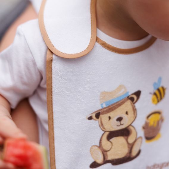 BabyOno Bryndák froté 6m+ BÉŽOVÝ