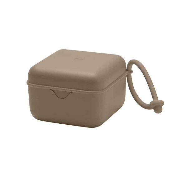 BIBS Krabička na dudlík DARK OAK