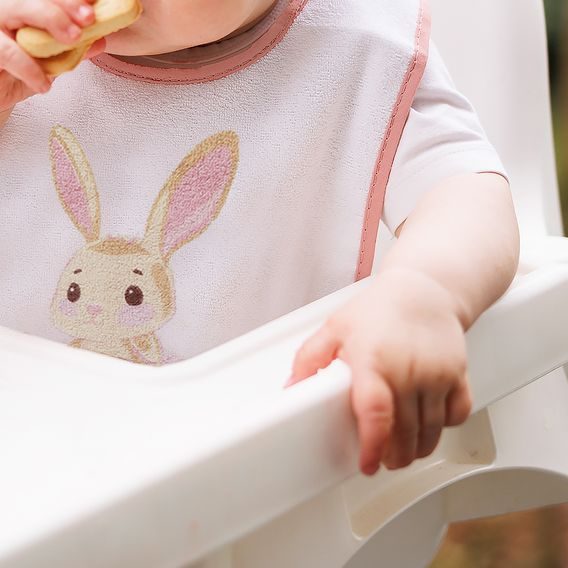 BabyOno Bryndák froté 9m+ RŮŽOVÝ