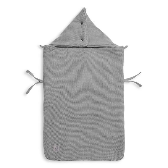 Jollein Fusak do autosedačky Basic Knit STONE GREY