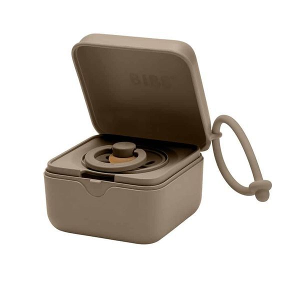 BIBS Krabička na dudlík DARK OAK