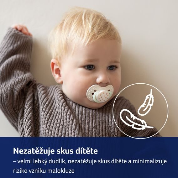 LOVI Dudlík 6-18m silikon dynamický Teddy Love 2ks