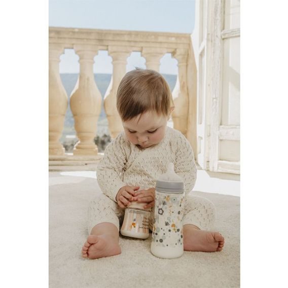 Suavinex Wonderland kojenecká láhev 270ml LIBERTY MODRÁ