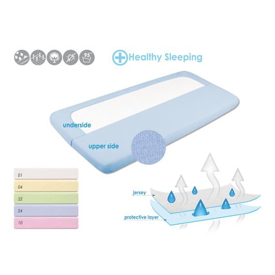 BabyMatex Nepromokavé prostěradlo Jersey 75x35cm ŠEDÁ