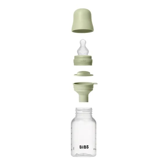 BIBS Kojenecká láhev antikoliková silikon 150ml SAGE