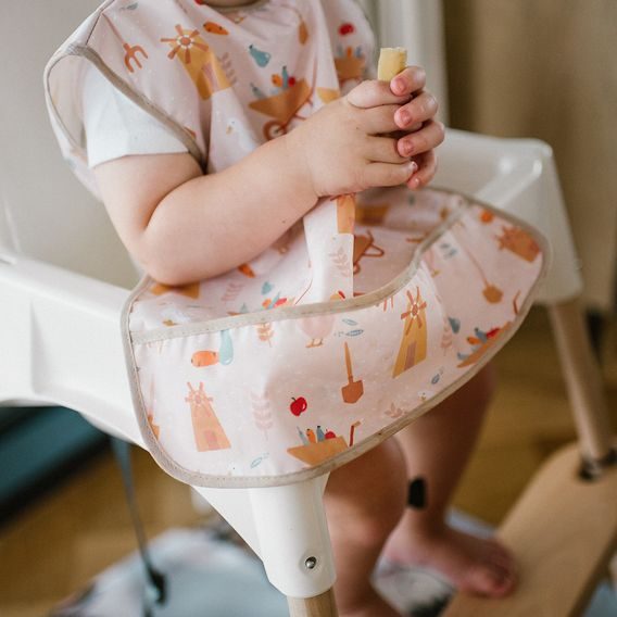 BabyOno Omyvatelný bryndák zástěrka 6m+ FARMA