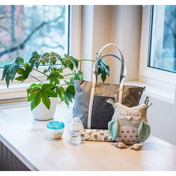 BabyOno Plyšová SOVA MINT